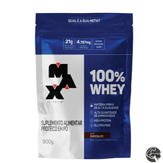 100% Whey Refil 900G - Max Titanium