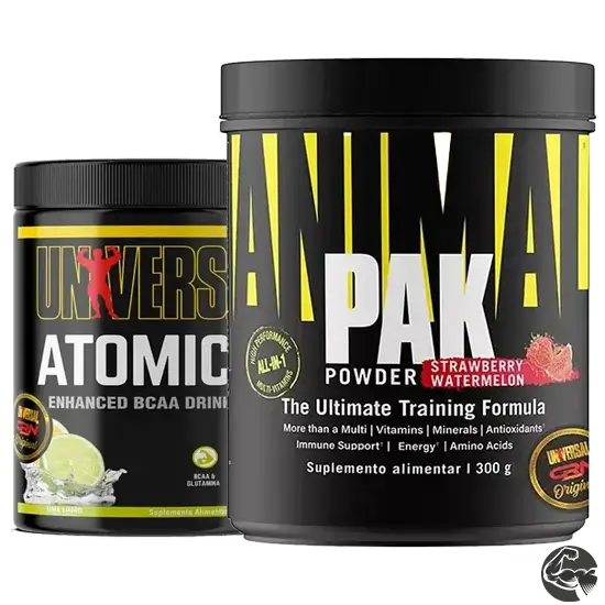 Animal Pack Powder 600g + ATOMIC 7 262g - Universal Nutrition