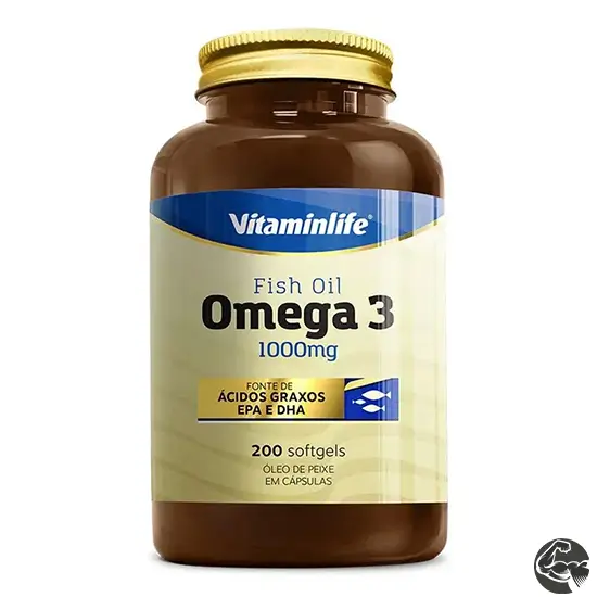 Óleo de Peixe Ômega 3 1000mg 200 softgels - Vitaminlife