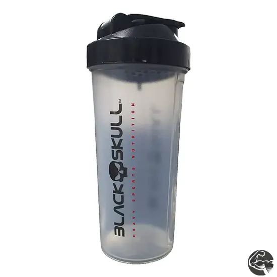 Coqueteleira Transparente 600ml - Black Skull