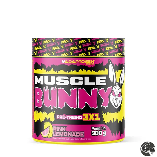 Pré Treino Muscle Bunny 3x1 300g - Adaptogen